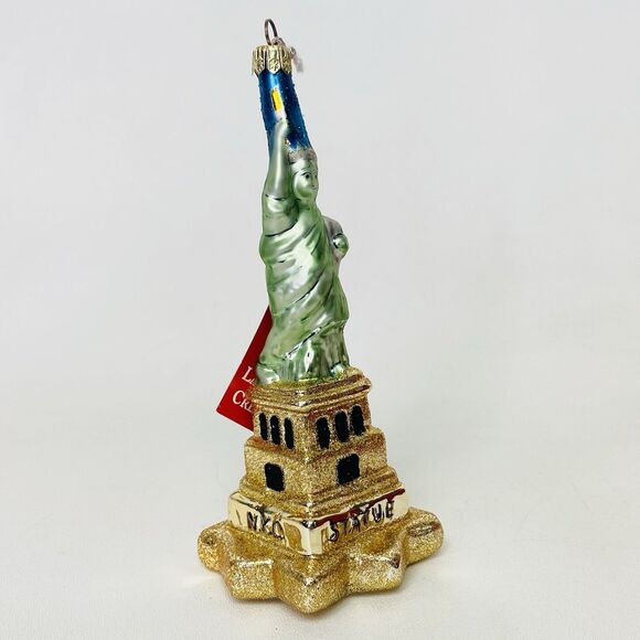 Landmark Creations Statue of Liberty Hand Blown Glass Christmas Ornament w/Box - Picture 3 of 12
